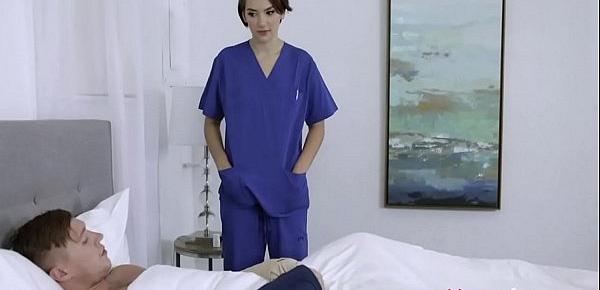  Nurse SISTER Fucks Her Hurt HORNY BROTHER- Natalie Porkman